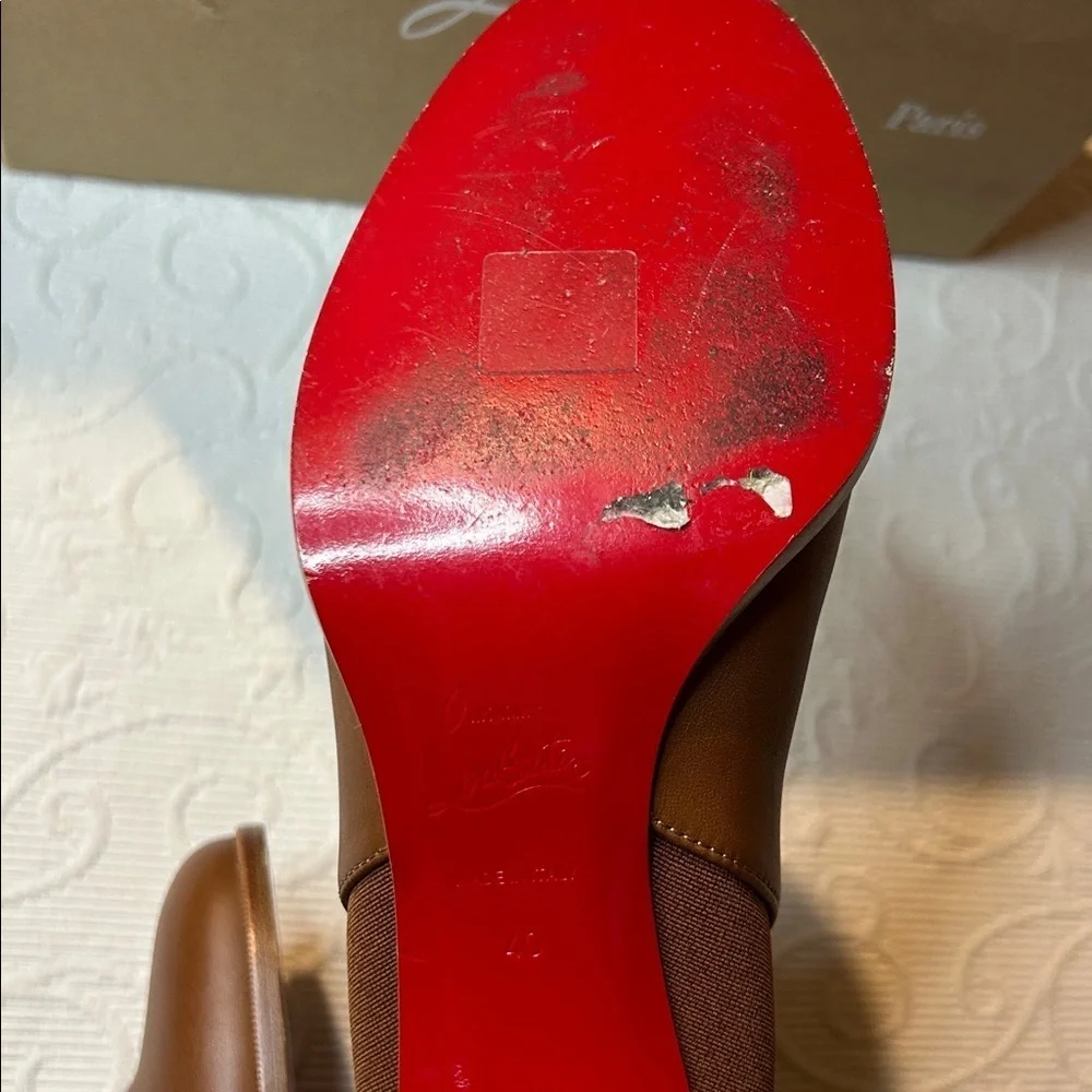 Christian Louboutin  Chelsea Booty 70 Ankle Boots. Worn one time. Size 40/9.5